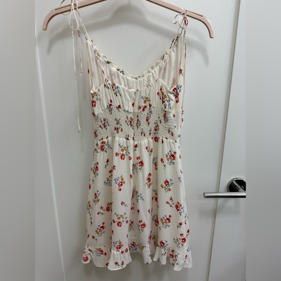 Reformation Esther Floral Crepe Mini Dress - Picture 5 of 6